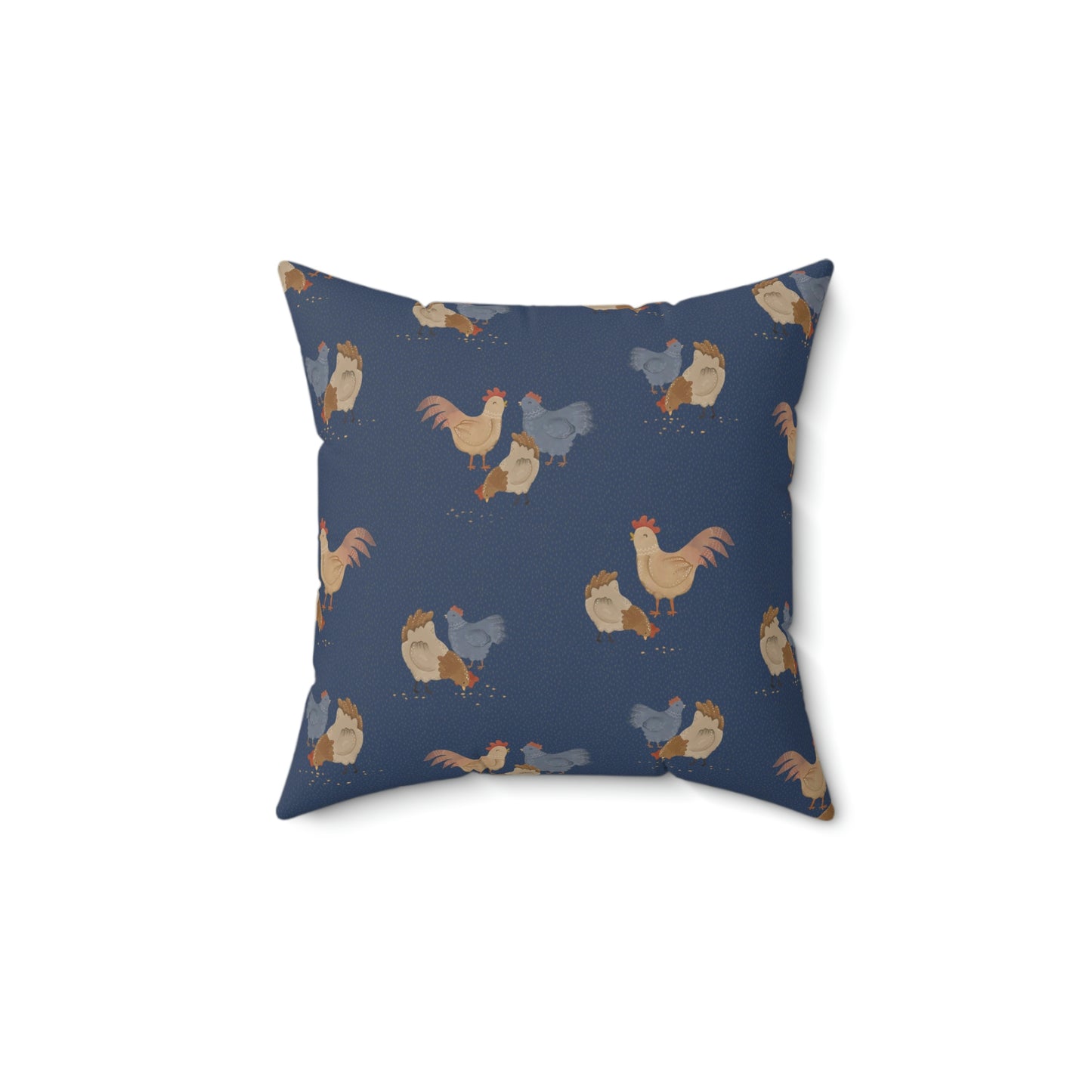 Fowl Languge Spun Polyester Square Pillow